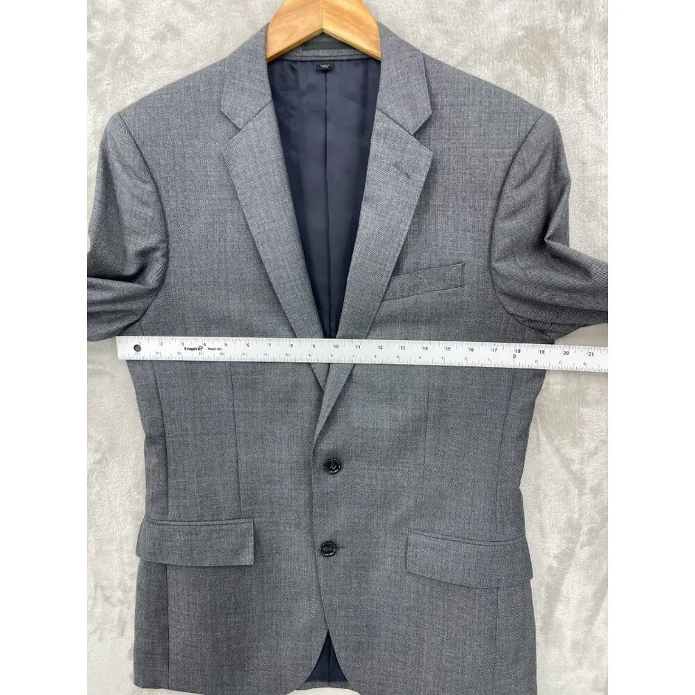 J. Crew Blazer Gray Ludlow Italian Wool Sport Coat Jacket Tollegno 1900